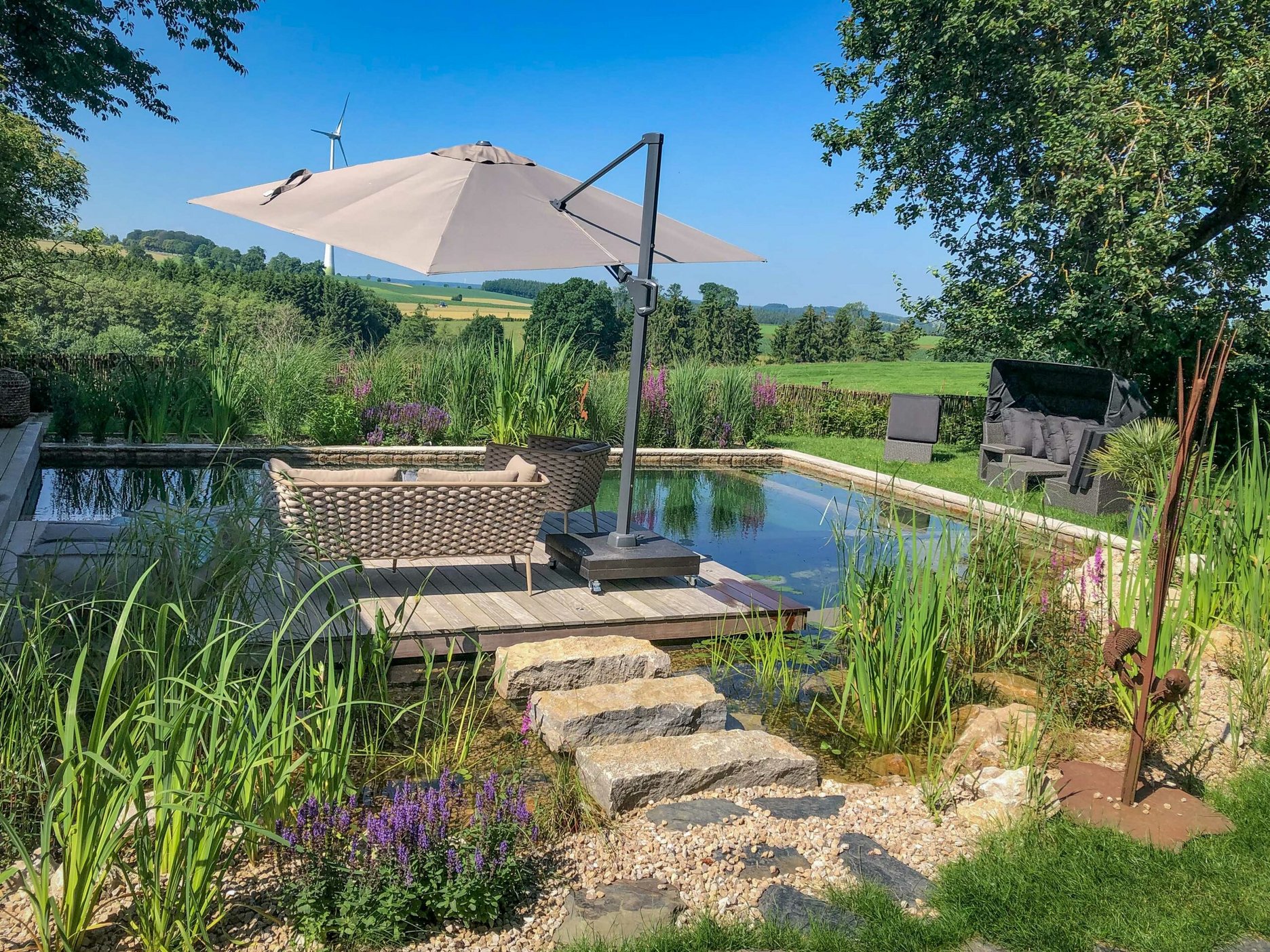 L’étang de baignade